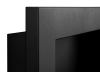 Biofireplace hanging with glass 650x400 Slim black structural matte