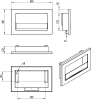 Biofireplace hanging with glass 650x400 Slim black structural matte