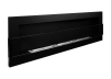 Biofireplace hanging with glass 1200x400 black structural matte