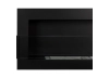 Biofireplace hanging with glass 1200x400 black structural matte