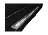 Biofireplace hanging with glass 1200x400 black structural matte