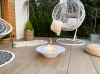 Biofireplace freestanding Universe white matte