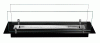 Biofireplace built-in insert 65 cm black matte with glass