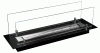 Biofireplace built-in insert 65 cm black matte with glass