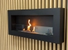 Biofireplace hanging with glass 900x400 Box black structural matte