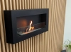 Biofireplace hanging with glass 900x400 Box black structural matte