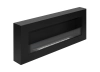 Biofireplace hanging with glass 900x400 Box black structural matte