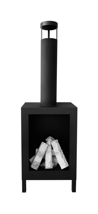 Biofireplace freestanding Kozen black matte