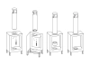 Biofireplace freestanding Kozen black matte