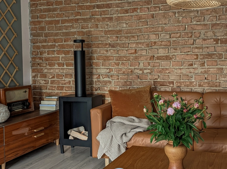 Biofireplace freestanding Kozen black matte