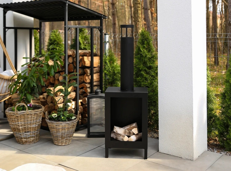 Biofireplace freestanding Kozen black matte