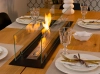 Biofireplace built-in inser 100cm black matte with glass