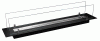 Biofireplace built-in inser 100cm black matte with glass