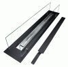 Biofireplace built-in inser 100cm black matte with glass