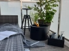 Biofireplace freestanding Moon black matte