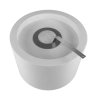 Biofireplace freestanding Moon white matte
