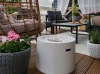 Biofireplace freestanding Moon white matte