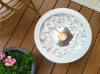 Biofireplace freestanding Moon white matte