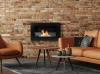 Biofireplace hanging with glass 650x400 BOX black structural matte