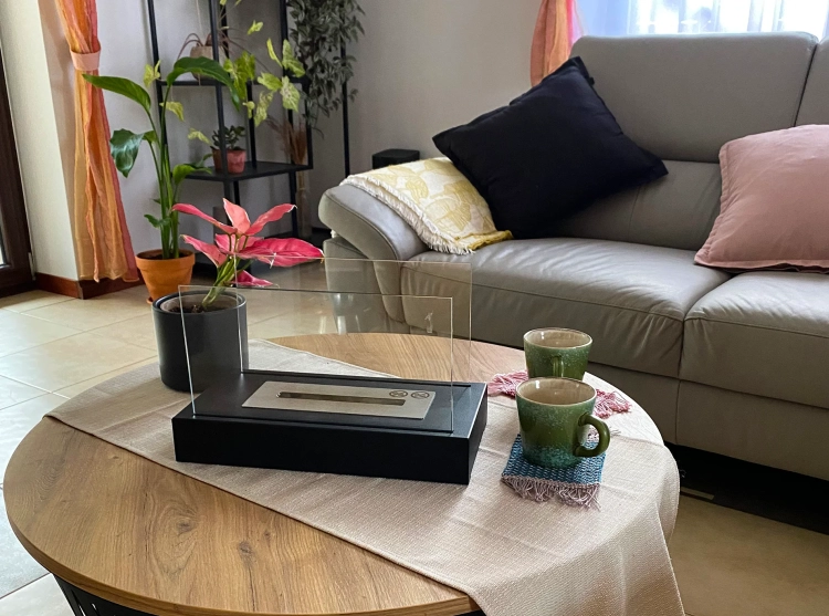 Biofireplace freestanding Glow black mat