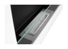 Wall-hung biofireplace with glass 650x400 Box white structured matt