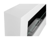 Wall-hung biofireplace with glass 650x400 Box white structured matt