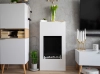 Biofireplace portal Modern white structural