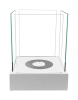 Biofireplace freestanding Sunset Garden Mini white matte