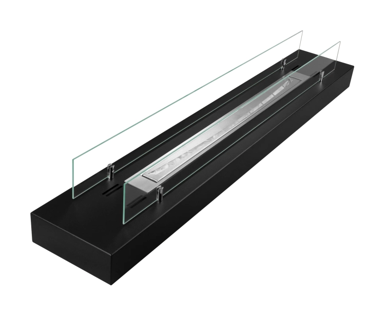 Biofireplace insert 1200mm with glass