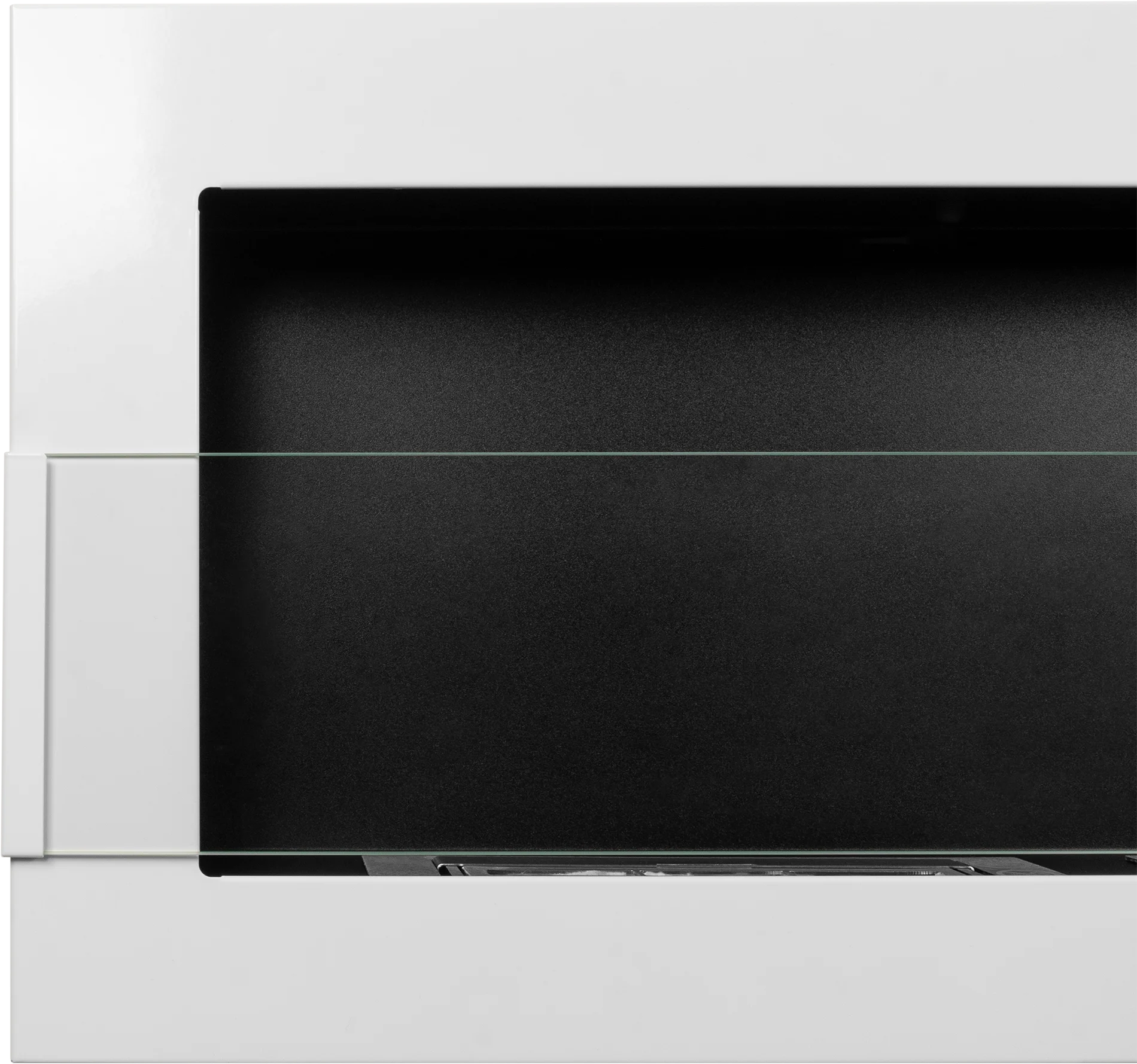 wall-mounted bio fireplace smart black matte