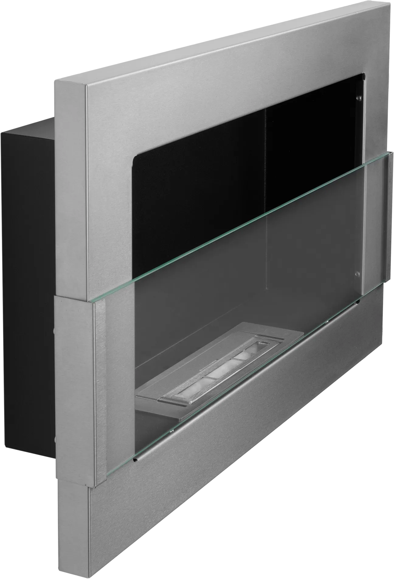 Hanging Bio Fireplace 650x400 with Glass Inox