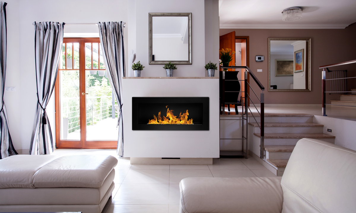 Hanging Bio Fireplace 900x400 Slim with Glass