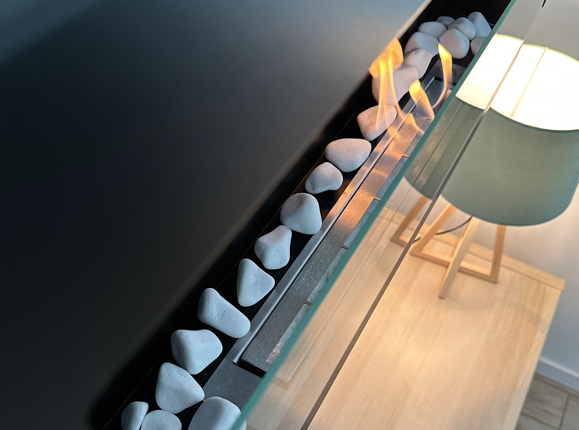 ceramic logs for bio fireplace birch