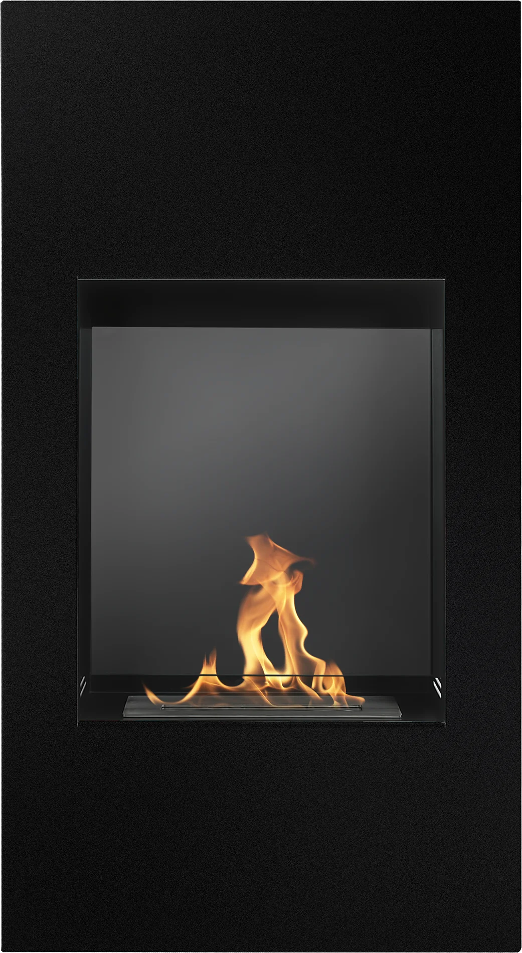 Portal Bio Fireplace Modern Matte White with Glass