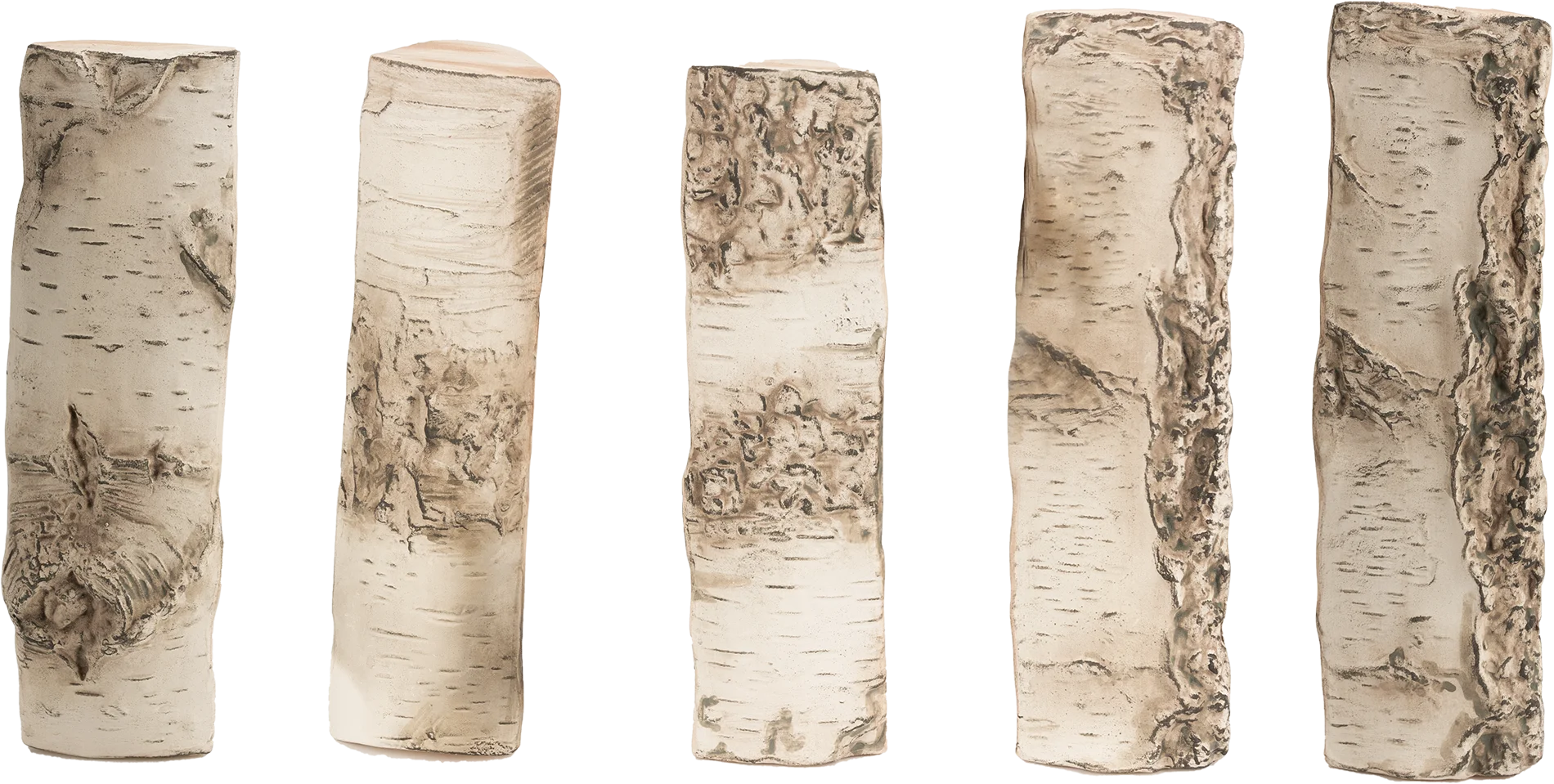 large ceramic logs