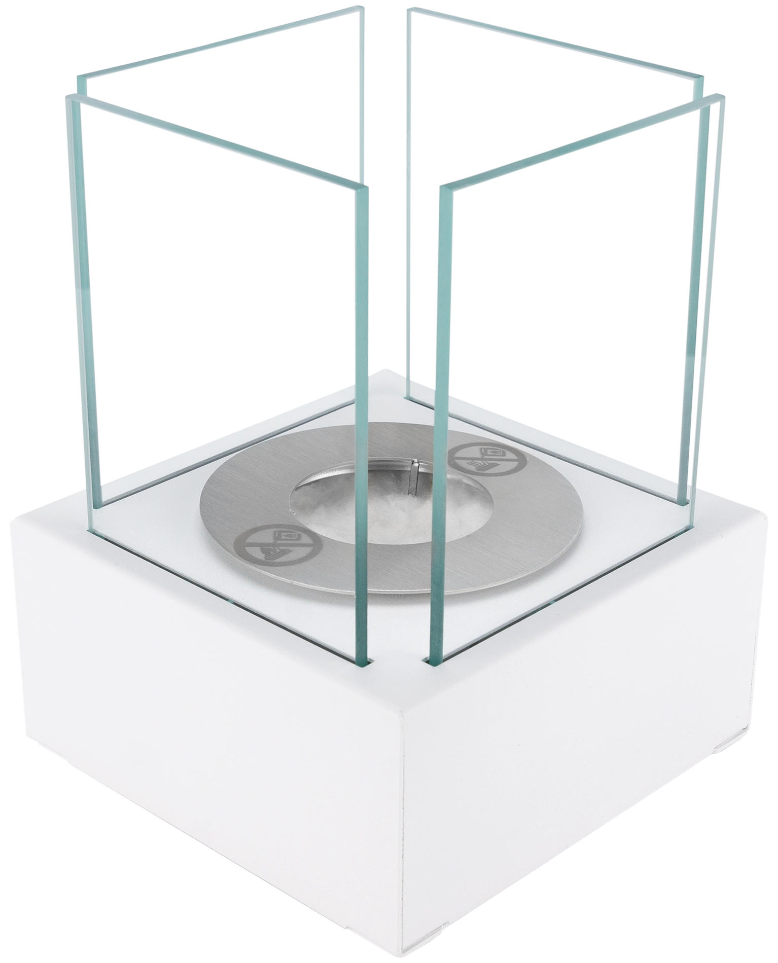 Freestanding Smart White Bio Fireplace